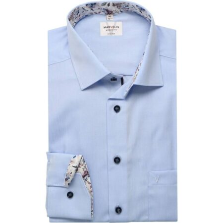 Marvelis Sky Blue Long Sleeve Shirt