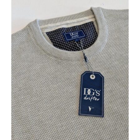 Drifter Light Grey Woven Jumper