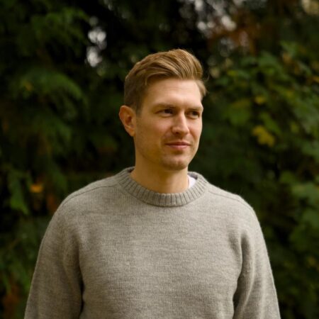 Mars Knitwear Charlie Grey Wool Jumper