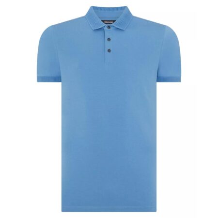 Remus Uomo Mid Blue Polo Shirt
