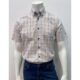 Drifter Beige Red Check Short Sleeve Shirt
