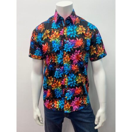 Claudio Lugli Psychedelic Print Short Sleeve Shirt