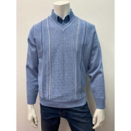 Gabicci light blue v neck jumper