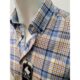 Drifter Blue Tan Check Short Sleeve Shirt