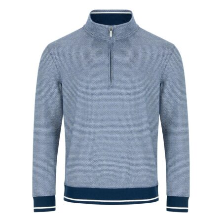 DG Drifter Blue 1/4 zip sweatshirt